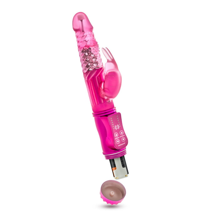 Eden 9" Long Pink Multi-Speed Gyrating & Rotating Rabbit Vibrator