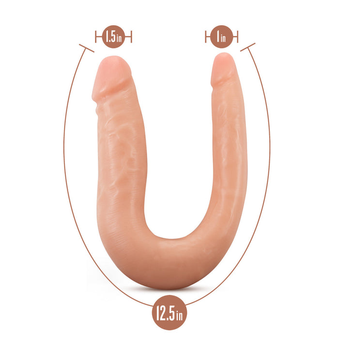 Eden 12.5" Long Realistic U-Shape Double Sided Dildo