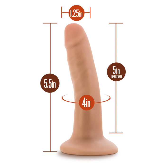 Eden 5.5" Long Beige Suction Realistic Dildo