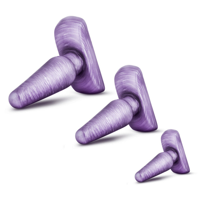 Eden Purple Beginner's Anal Butt Plug (Set of 3)