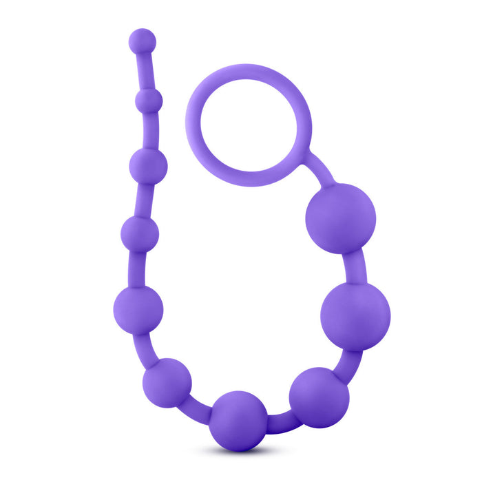 Eden 12.5" Long Purple Silicone Anal Beads