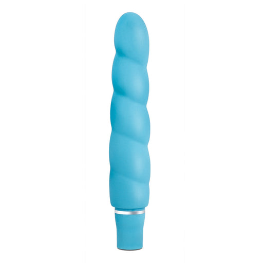 Adult Sex Toys 6" Long 10 Mode Ridged Blue Waterproof G Spot Vibrator