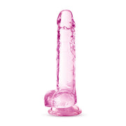 Adult Sex Toys 7" Long Pink Realistic Dildo With Suction Cup Base