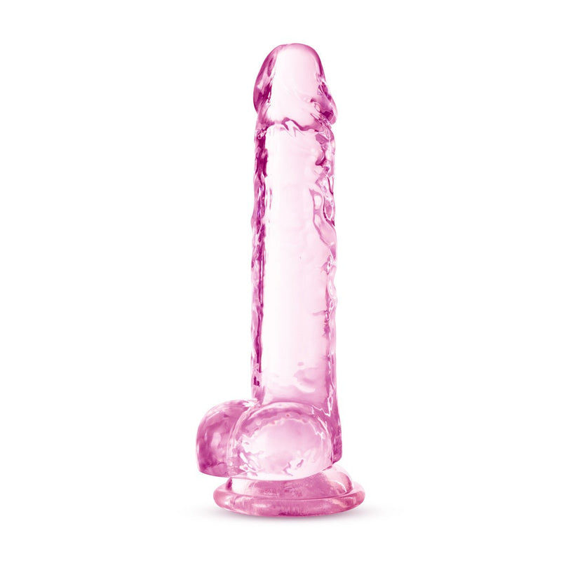 Adult Sex Toys 7" Long Pink Realistic Dildo With Suction Cup Base