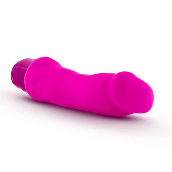 Eden 7.5" Long Pink Silicone Ridged G Spot Vibrating Dildo