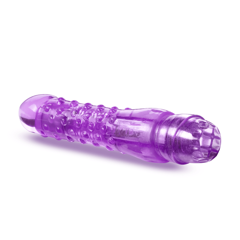 Eden 6.25" Long Curved Purple Textured Waterproof G Spot Vibrator