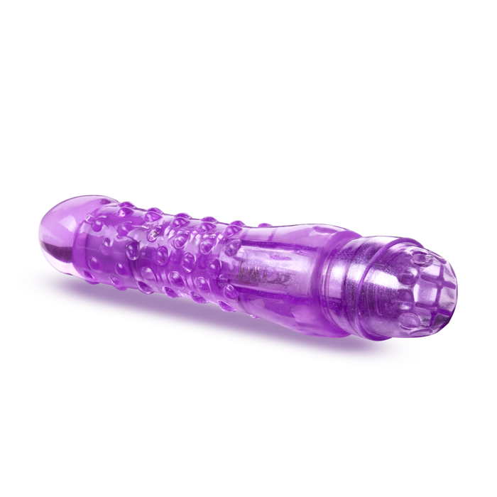 Eden 6.25" Long Curved Purple Textured Waterproof G Spot Vibrator