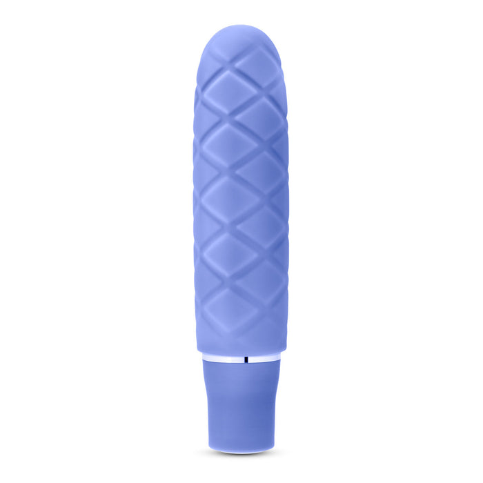 Adult Sex Toys 4.5" Long 10 Mode Ridged Blue Waterproof Vibrator