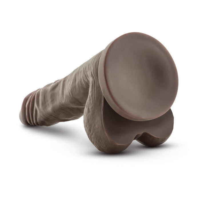 Eden 8.5" Long Brown Ridged Suction Realistic Dildo