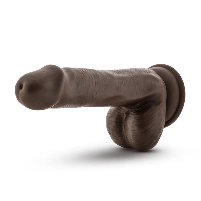 Eden 6.5" Long Posable Brown Realistic Dildo With Balls & Suction Cup Base