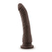 Adult Sex Toys 9" Long Brown Ridged Suction Realistic Dildo With Suction Cup Base