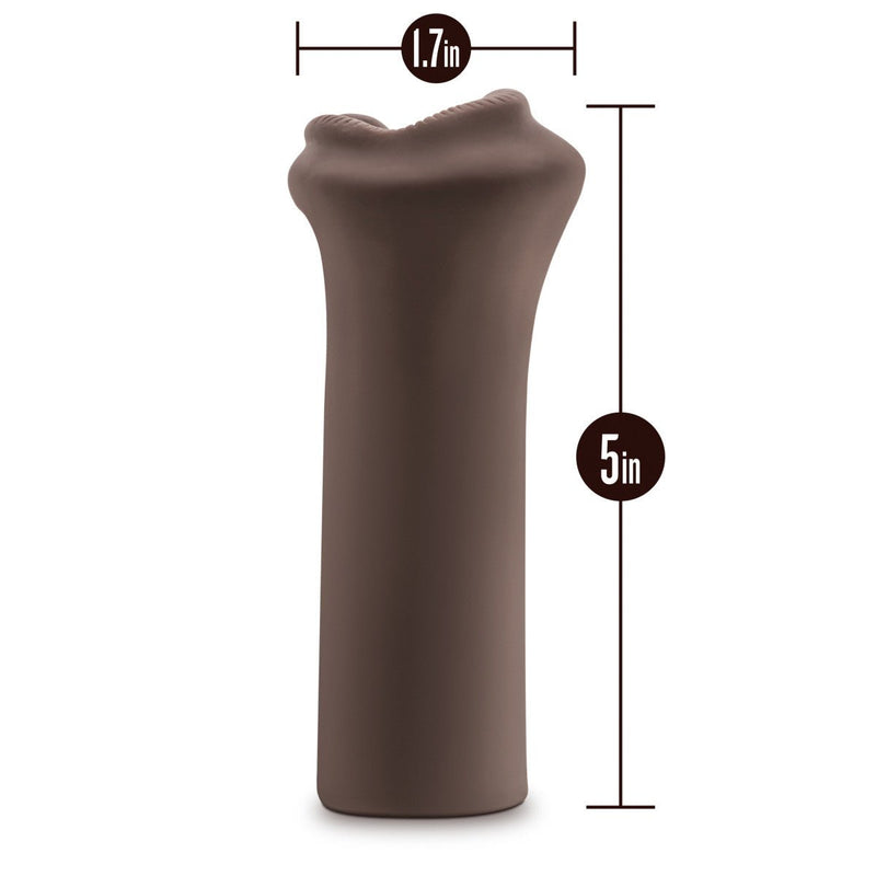 Eden Vibrating Pocket Pussy Masturbator - Brown