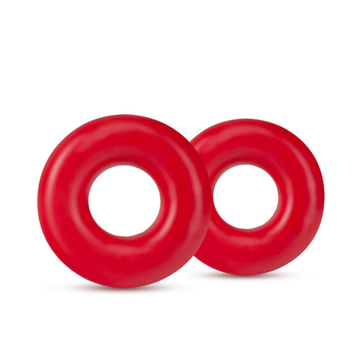 Adult Sex Toys 2 Piece Red Cock Ring