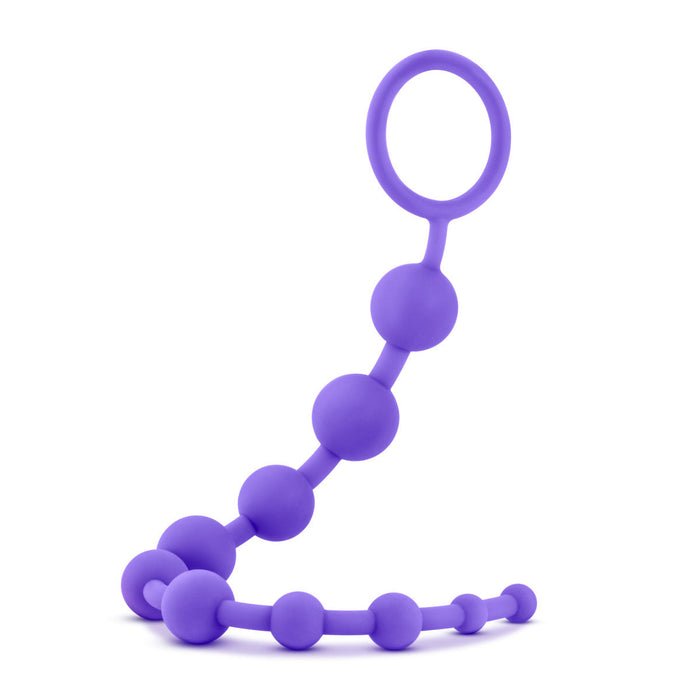 Adult Sex Toys 12.5" Long Purple Silicone Anal Bead