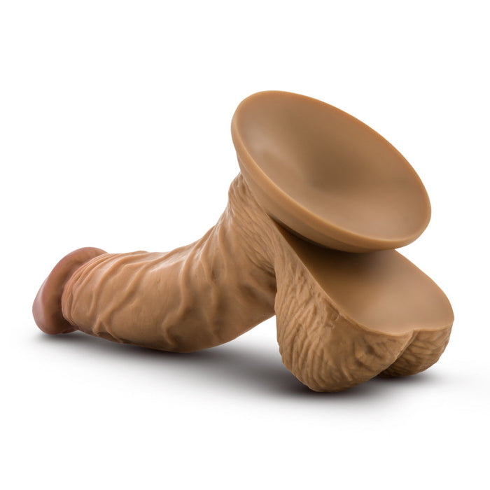 Eden 6.5" Long Brown Realistic Dildo With Balls & Suction Cup Base