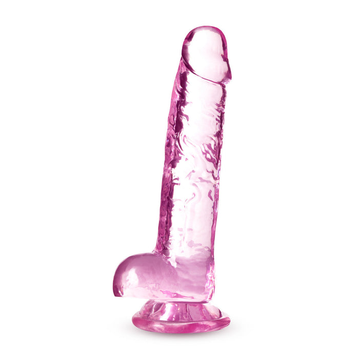 Eden 7" Long Pink Realistic Dildo With Suction Cup Base