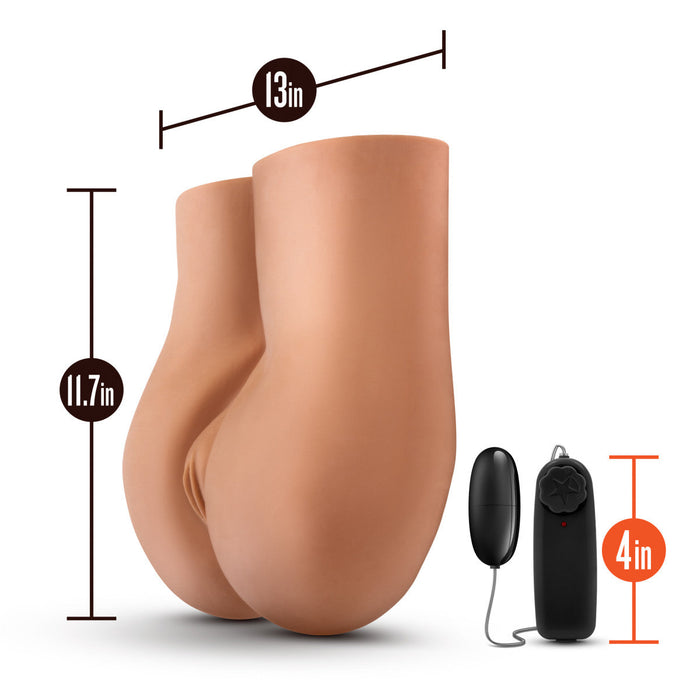 Eden Ultra Soft Brown Realistic Snug Pocket Pussy Vibrating Life-sized Pleasure Doll