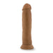 Adult Sex Toys 9.5" Long Brown Ridged Suction Realistic Dildo With Suction Cup Base