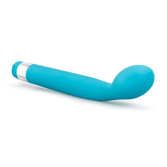 Eden 8.5" Long Curved Blue Waterproof Vibrator