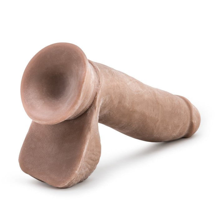 Eden 7" Long Brown Rigid Realistic Dildo With Balls & Suction Cup Base