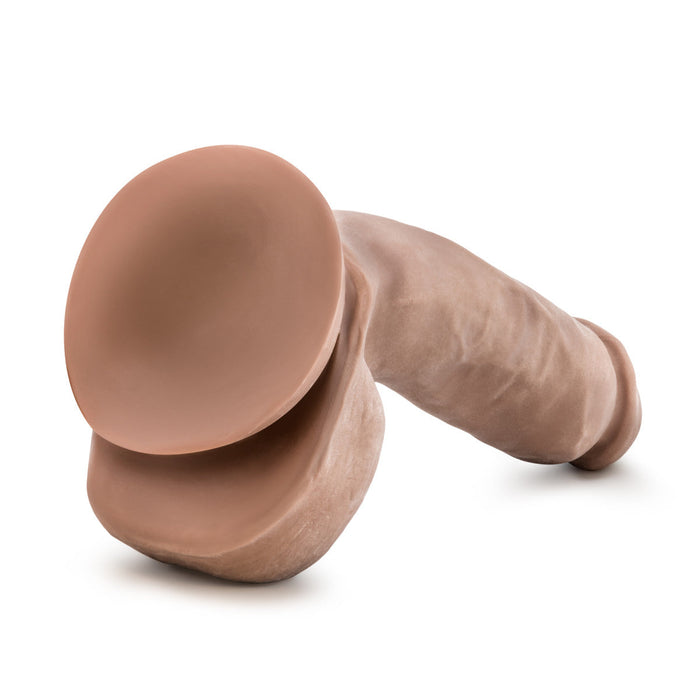 Eden 8.5" Long Brown Rigid Realistic Dildo With Balls & Suction Cup Base