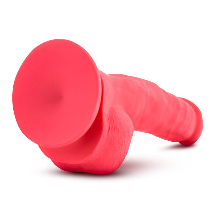 Eden 8.75" Long Red Silicone Realistic Dildo With Balls & Suction Cup Base