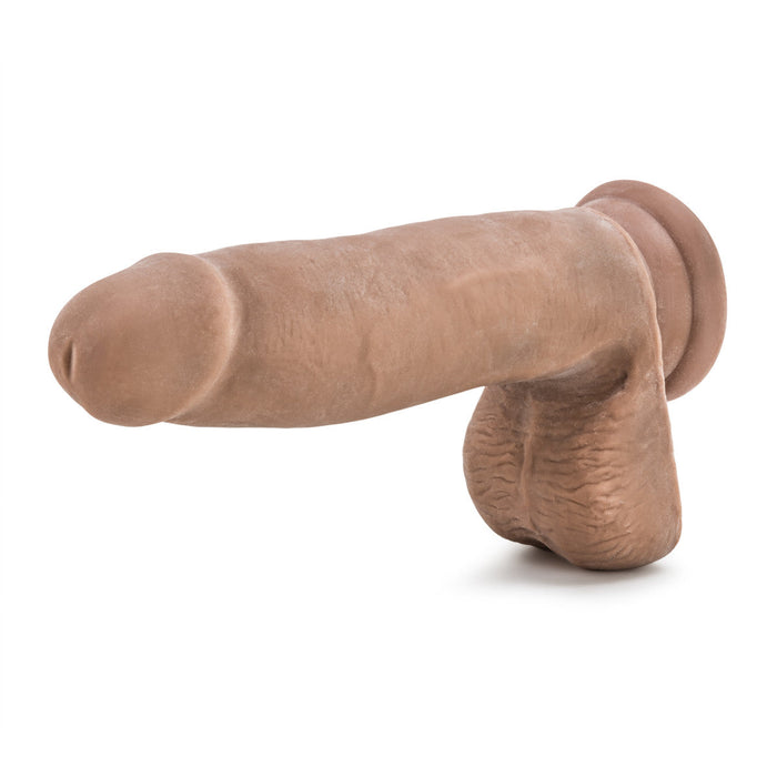 Eden 7" Long Brown Rigid Realistic Dildo With Balls & Suction Cup Base