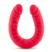 Adult Sex Toys 18" Long Red Silicone Curved G Spot Dildo