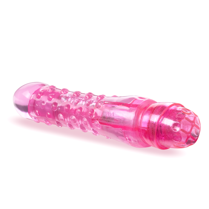 Eden 6.25" Pink Waterproof Textured Multi-Speed Vibrator