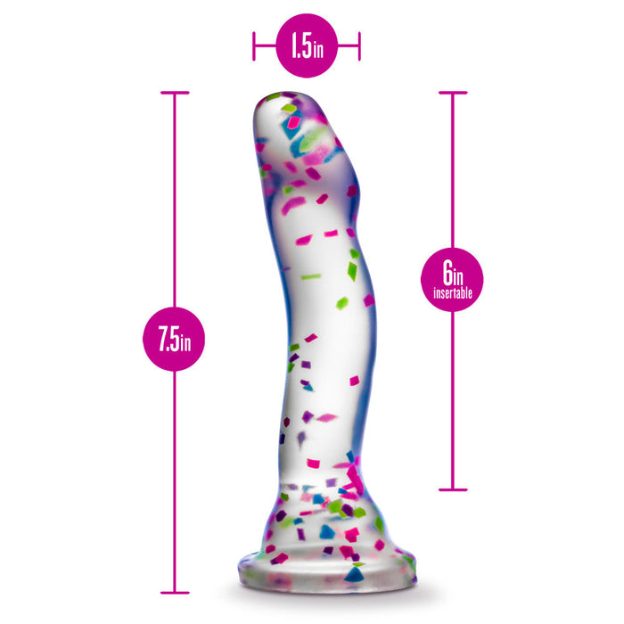 Eden 7.5" Long Glow In The Dark Silicone G Spot / P Spot Dildo