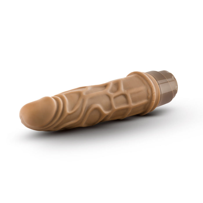 Eden 7.25" Long Brown Realistic Multi-Speed Vibrating Dildo