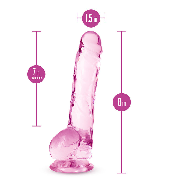 Eden 8" Long Realistic Dildo With Suction Cup Base