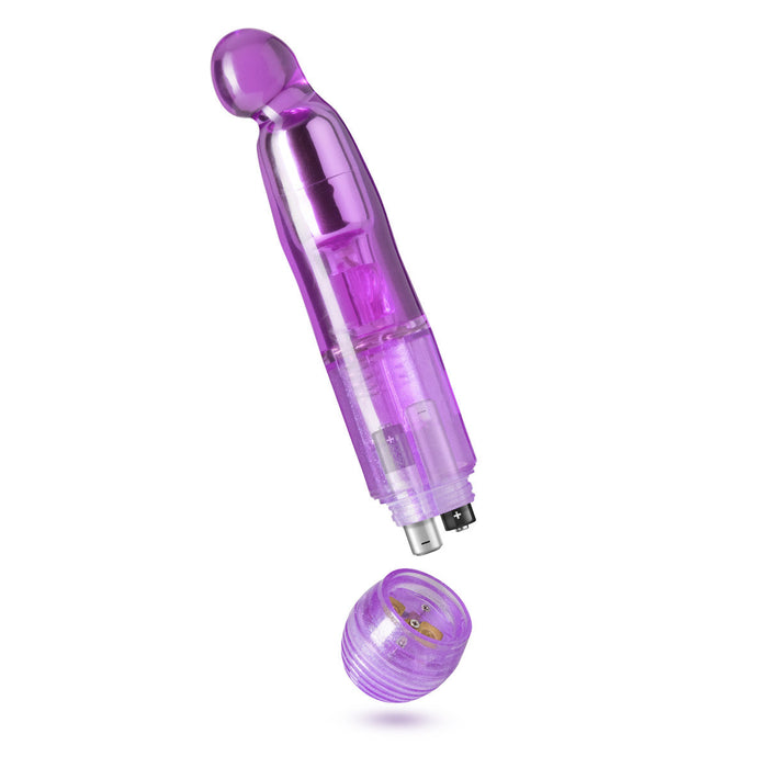 Eden 7" Long Purple Multi-Speed Curved Vibrating Dildo