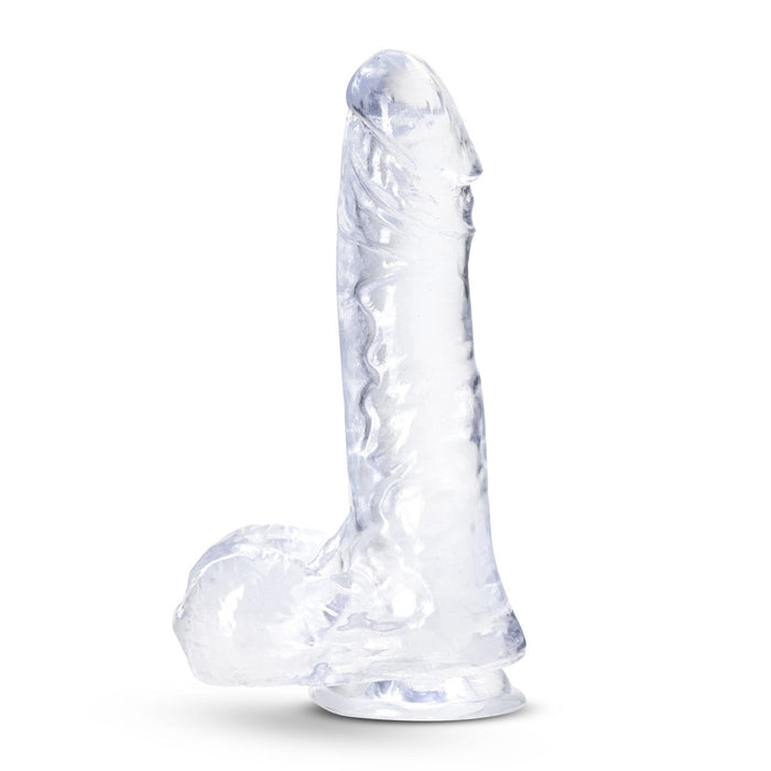 Eden 11" Long Clear Realistic Dildo With Balls & Suction Cup Base