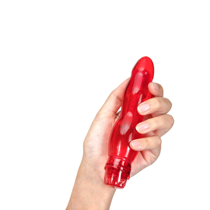 Eden Red Curved Adjustable Dildo