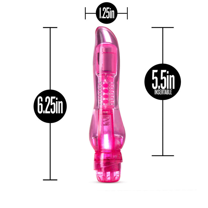 Eden 6.75" Long Pink Waterproof Multi-Speed Vibrator