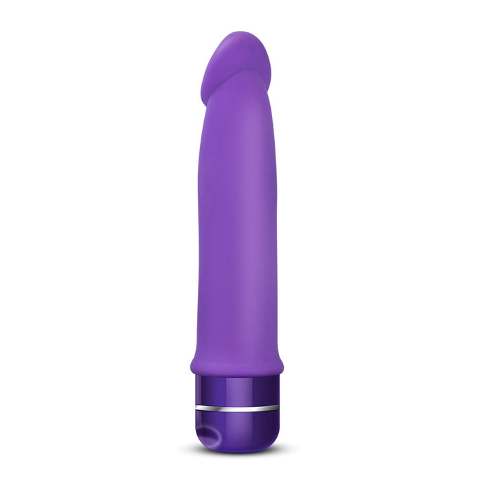 Eden 7.5" Long Purple Silicone Multi-Speed Vibrating Dildo