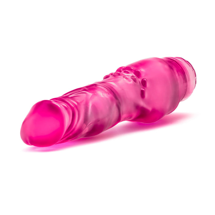 Eden 8" Long Pink Realistic Multispeed Vibrating Dildo