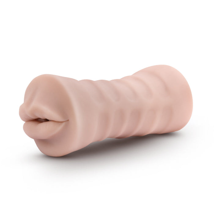 Eden Ultra Soft Beige Realistic Snug Mouth Pocket Pussy Vibrating Masturbator