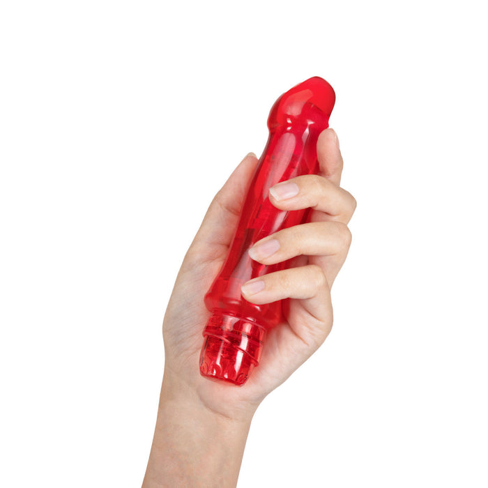 Eden 6.75" Long Red Waterproof Multi-Speed Vibrator