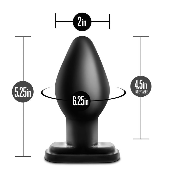 Eden X-Large Black Anal Butt Plug