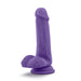 Adult Sex Toys 6.5" Long Purple Rigid Realistic Dildo With Balls & Suction Cup Base