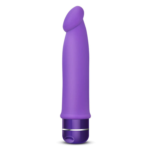 Adult Sex Toys 7.5" Long Purple Curved G Spot Vibrating Dildo