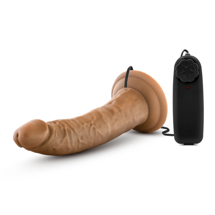 Eden 7.5" Long Beige Realistic Multi-Speed Vibrating Dildo With Suction Cup Base