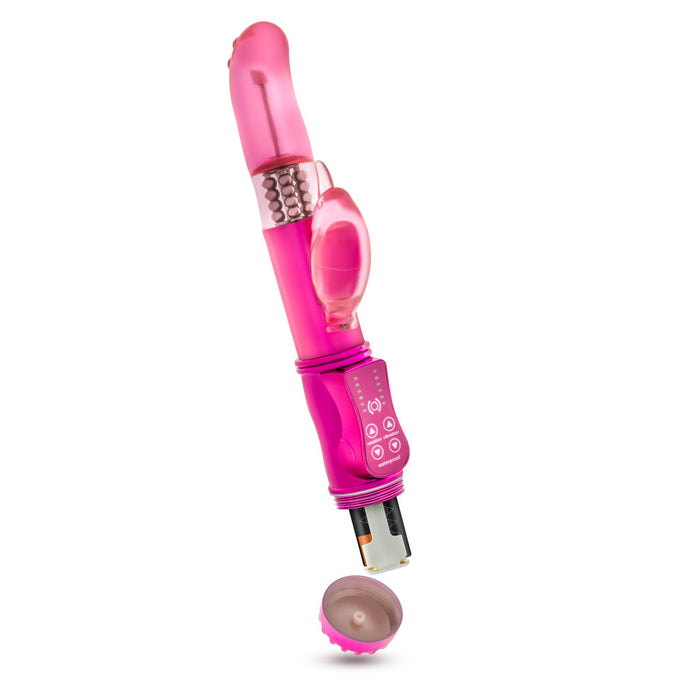 Eden 9" Long Pink Multi-Speed Gyrating & Rotating Rabbit Vibrator