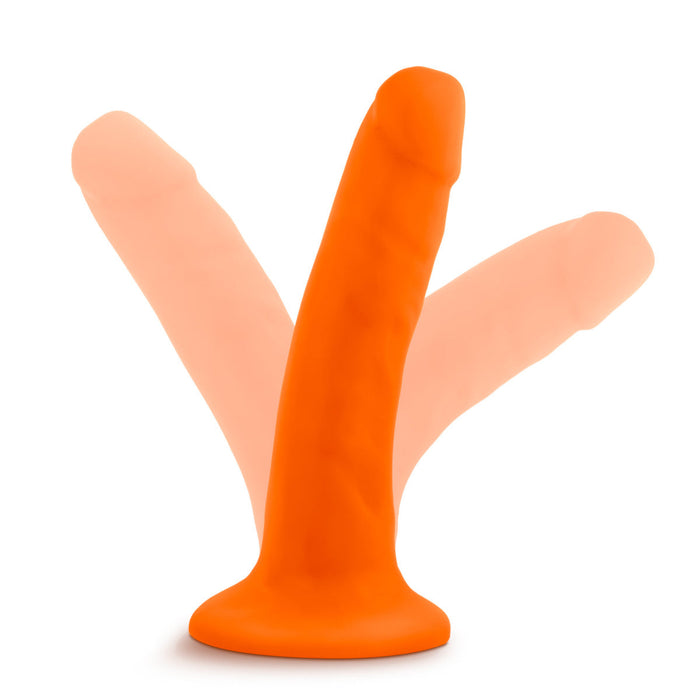 Eden 6" Long Orange Realistic Dildo With Suction Cup Base