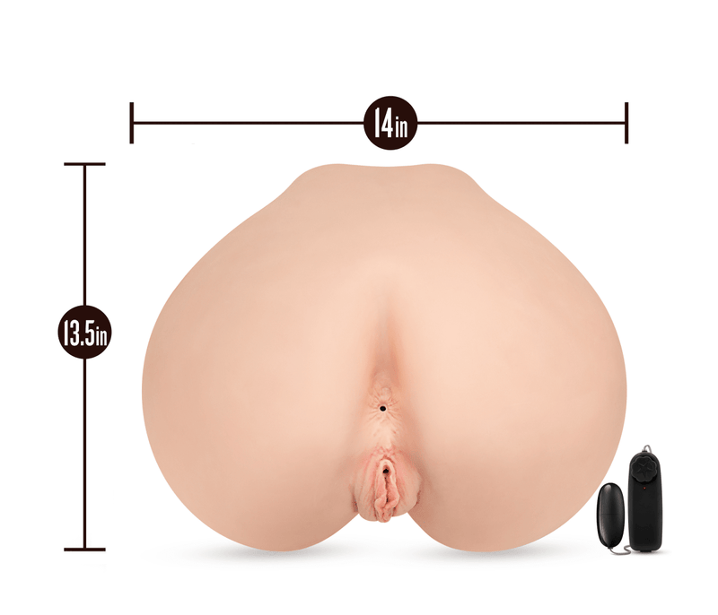Eden Ultra Soft Beige Thick & Life Sized Realistic Snug Pocket Pussy Vibrating Masturbator