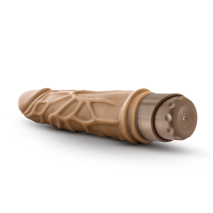 Eden 7.25" Long Brown Realistic Multi-Speed Vibrating Dildo