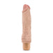 Adult Sex Toys 8.5" Long Beige Ridged Realistic 1 Mode Vibrating Dildo